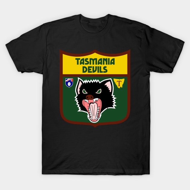 Tasmanian devils football club | AFL footy T-Shirt by euror-design